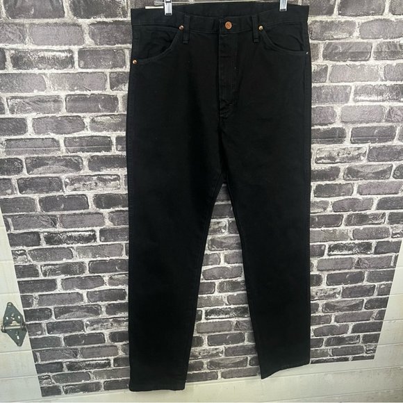 NWT Wrangler Men's 34X38 Cowboy Cut Original Fit Shadow Black Jeans - Picture 7 of 10